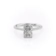 The Pave Madison Set With A 2.5 Carat Radiant Lab Diamond Hot on Sale