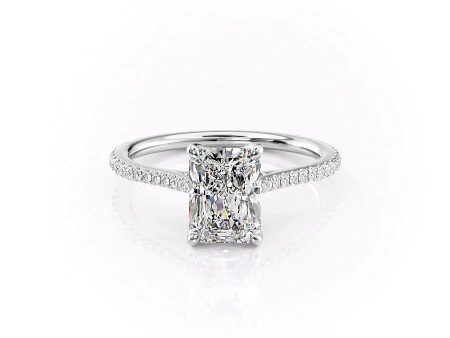 The Pave Madison Set With A 2.5 Carat Radiant Lab Diamond Hot on Sale