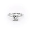 The Pave Madison Set With A 2.5 Carat Princess Lab Diamond For Discount