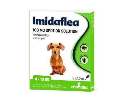 Chanelle Imidaflea 100mg Spot-On for Medium Dogs 4-10kg - 3 Pipettes For Cheap