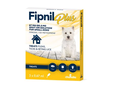 Chanelle Fipnil Plus Spot-On for Small Dogs 2-10kg - 3 Pipettes Fashion